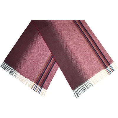 Afbeelding van Cwi Sjaal Gestreept Dames 180 X 65 Cm Polyester Rood