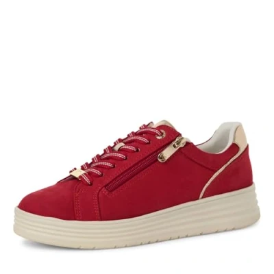 Afbeelding van Marco Tozzi Dames 2 23752 43 sneakers, Cherry, 37 EU, rood (cherry), EU
