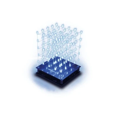 Afbeelding van 3D Led Kubus 5 X (Blauwe Led)