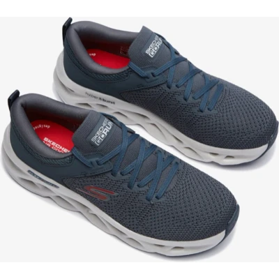 Afbeelding van Skechers Heren Go Run Swirl Tech Grijs 45 EU Schoenen