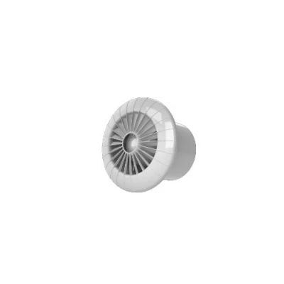 Afbeelding van Badkamerventilator rond diameter 120 mm wit 120BB
