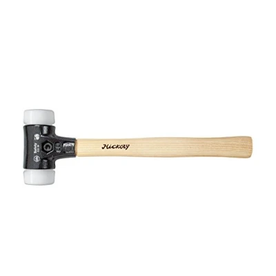 Afbeelding van Wiha Kunststof hamer Safety middelhard/zeer hard met hickorysteel, ron
