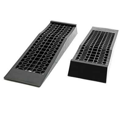 Afbeelding van WilTec ExpoTool Level Ramp Set 2 stuks Extra Platte Cars Caravan Camper Trailers Wiel Chock Leveller 3t