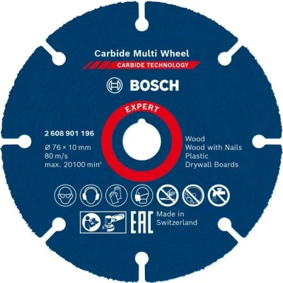 Afbeelding van Bosch Expert Doorslijpschijf Hardmetaal Multi Wheel 76x1x10mm