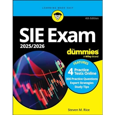 Afbeelding van SIE Exam 2025/2026 For Dummies: Securities Industry Essentials Prep + Practice Tests Flashcards Online