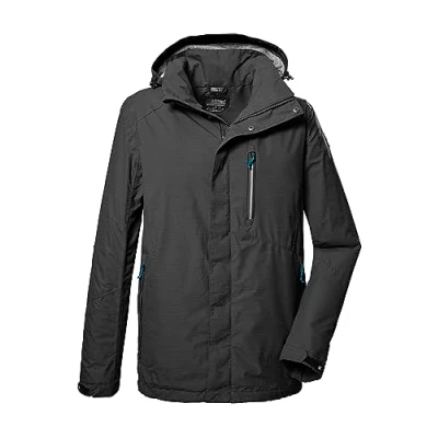 Afbeelding van killtec Heren Functioneel jack/outdoorjack met afritsbare capuchon KOS 256 MN JCKT_CARLEB, dark anthracite, 4XL, 41364 000