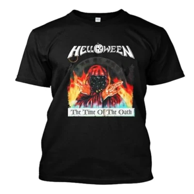 Afbeelding van NWT 9979 Helloween The Time of Oath Band T Shirt Black L