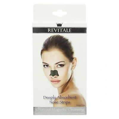 Afbeelding van Revitale reinigende neusstrips charcoal Magnetic Cleansing reinigingsstrips voor neus 5 strips met houtskool en tea tree oil