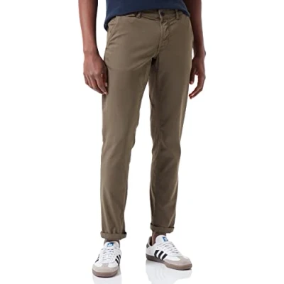 Afbeelding van camel active Heren 477875/7F15 Geklede broek, olijfbruin, 33W / 34L