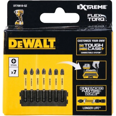 Afbeelding van DeWalt Accessoires Bitset Houder + IMPACT Torsion 57 mm PBitset H1 x2, H2 x3, H3 x2 DT70818 QZ