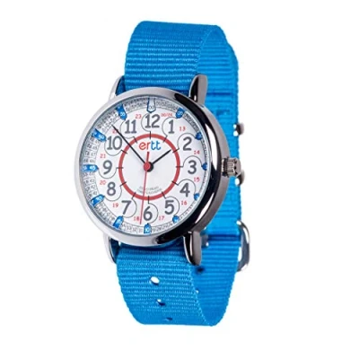 Afbeelding van EasyRead time teacher ERW RB 24 B kinderhorloge voor jongens en meisjes met leerfunctie
