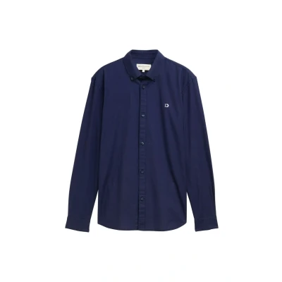 Afbeelding van TOM Tailor Denim Overhemd, Heren, Maat: XL, Dark blueberry