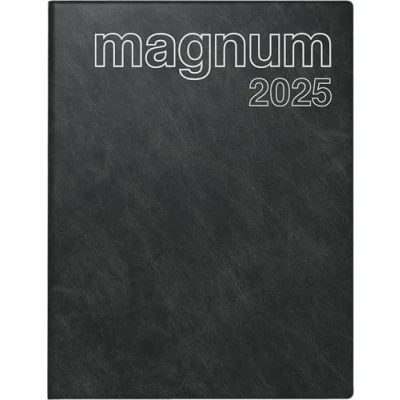 Afbeelding van rido/idé 7027042905 Buchkalender Modell magnum (2025) 2 Seiten = 1 Woche 183 x 240 mm 144 Schaumfolien Einband Catana schwarz