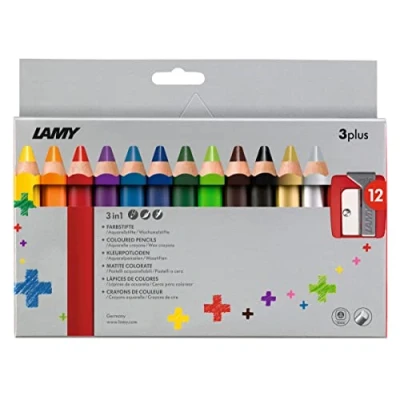 Afbeelding van LAMY 3Plus Kleurpotlood set 12st incl.puntenslijper