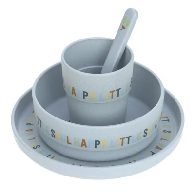 Afbeelding van Lässig serviesset PP/Cellulose Happy Fruits Lemon