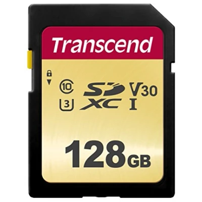 Afbeelding van Transcend 128GB UHS I U3 SD SDXC Klasse 10 flashgeheugen