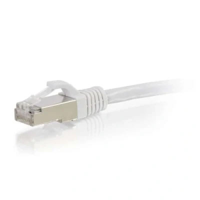 Afbeelding van C2G 3M wit CAT6A Ethernet Gigabit Lan netwerk kabel (RJ45) Vernikkeld en koper gevlochten Patch UTP