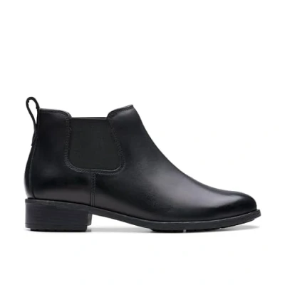 Afbeelding van Clarks Premium Havisham Top Chelsea Boot, Zwart leer, 7.5 UK, leder, 40.5 EU
