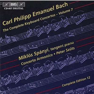 Afbeelding van Miklós Spányi, Concerto Armonico C.P.E. Bach: Keyboard Concertos Vol.7 (CD)