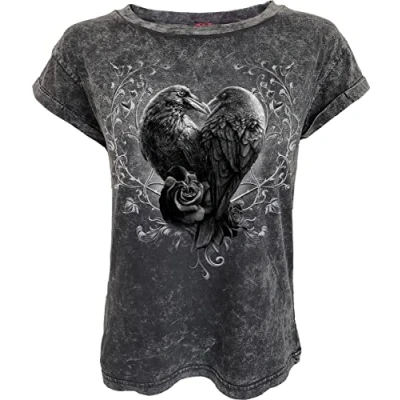 Afbeelding van Spiral Top S RAVEN HEART Zwart/Grijs