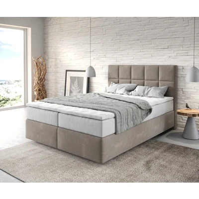 Afbeelding van Boxspringbed Dream Fine Microvezel Beige 140x200 cm met TFK Matras en Visco Topper