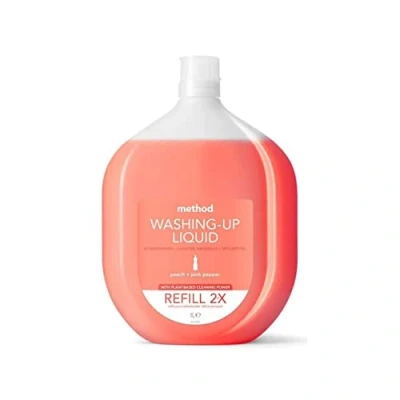 Afbeelding van Method Afwasmiddel Navulling Perzik &amp; Roze Peper 1,064 liter