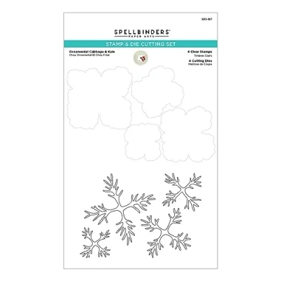 Afbeelding van Spellbinders Ornamental Cabbage &amp; Kale Clear Stamp Die Set (SDS 187) (DISCONTINUED)