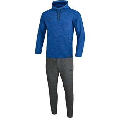 Afbeelding van JAKO Joggingpak met sweaterkap Premium Basics Royal gemeleerd