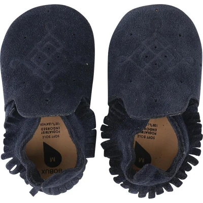 Afbeelding van Bobux Soft Soles Suede Moccasin Navy L