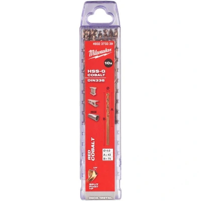 Afbeelding van Metaalboor Hss G Cobalt 4 X 75 Mm (10 Stuks)