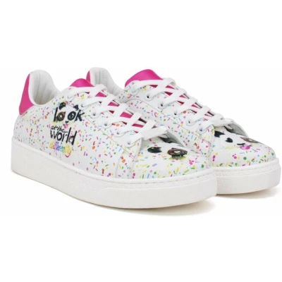 Afbeelding van Goby Fun Panda Dames Sneakers Kleurrijk Design Maat 40