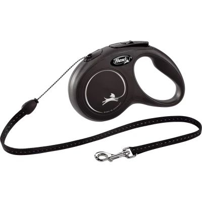 Afbeelding van Flexi Rollijn Classic Cord Zwart S 5 MTR (218119)