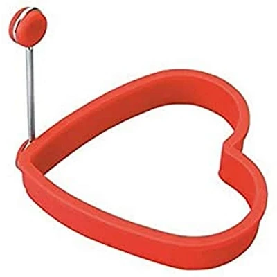 Afbeelding van Lacor Silicone Hart Vorm Eiervorm, Rood, 10,5 x 2 cm