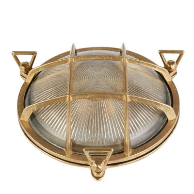 Afbeelding van Searchlight Klassieke wandlamp Bulkhead goud 20361PB