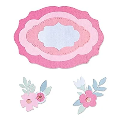 Afbeelding van Sizzix Framelits Die Set 11PK Layered Labels 665482 Jessica Scott (10 21)