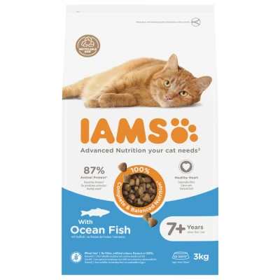 Afbeelding van Iams Cat Senior 3 kg Kattenvoer Zeevis