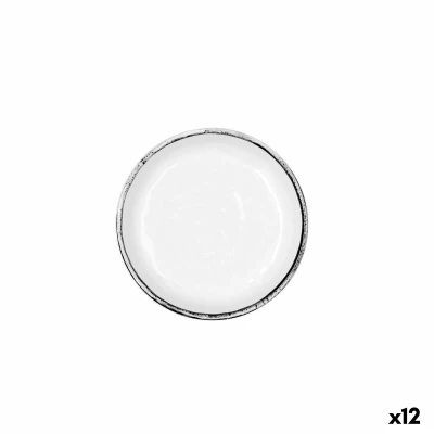 Afbeelding van Kom Quid Select Filo Wit Zwart Plastic 14 x 3 cm (12 Stuks)