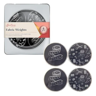 Afbeelding van Sew Easy Stofgewichten voor naaien, knutselen, patroonknippen, kleermakerij, quilten, 4 x 75g, begrippen