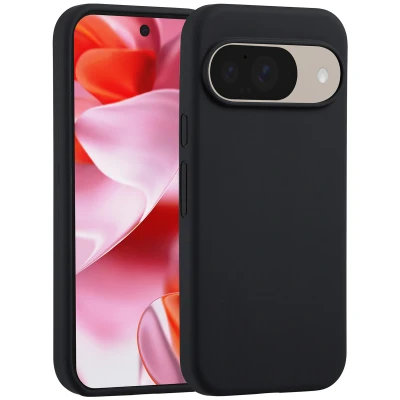 Afbeelding van Google Pixel 10 Pro Hoesje Siliconen en TPU (zacht) Accezz Softcase/Backcover Zwart Telefoonhoesje