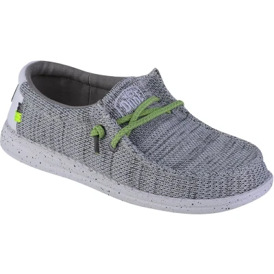 Afbeelding van HEYDUDE Wally Youth Jongens Instappers Sox Stone White
