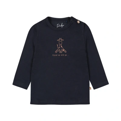 Afbeelding van Dirkje baby longsleeve met printopdruk blauw
