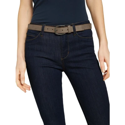 Afbeelding van TOM Tailor Riem, Dames, Maat: 75, Taupe uni