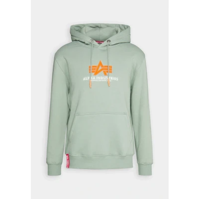 Afbeelding van Alpha Industries Basic Hoodie, Heren, Maat: Medium, Dusty green