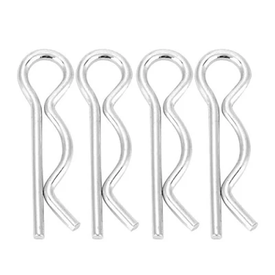 Afbeelding van Goupille, Galvanisé de fer Type R Goupille à Clips Ressort Épingle Cheveux Zingué Plaques Retenue 1.6/1.8/2/2.5mm(2.5*45mm（10pcs）)