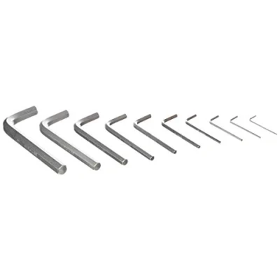 Afbeelding van Beta 10 delige set haakse inbussleutels, verchroomd (art. 96) in etui 96/B10 000960380