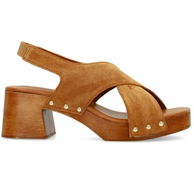 Afbeelding van Sacha Bruine Sandalen Met Hakken (Maat 36, Suède)