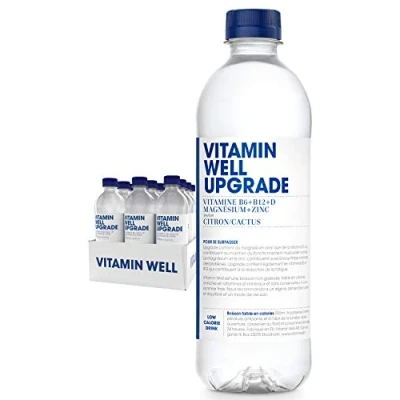 Afbeelding van Vitamin Well Upgrade 500ml 12 pakjes Dorstlesser Met extra vitamines (Vit D en andere) Verfrissende drank Zuiver bronwater Smaak van Citroen Cactus