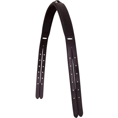 Afbeelding van BR Kopstuk &quot;strap over crown&quot; met voering Pony Zwart