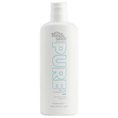 Afbeelding van Bondi Sands Pure Self Tan Foaming Water Dark 200ml Haibu by Kapperskorting.com
