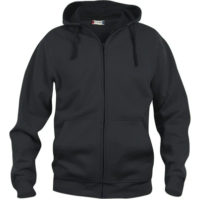 Afbeelding van Clique Basic Hoody Full Zip 021034 Zwart